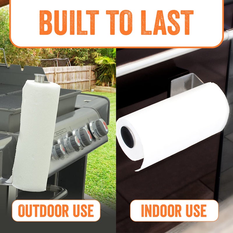 Yukon Glory Magnetic Paper Towel Holder for Refrigerator & Grill, Stainless Steel, Strong Magnet, Rotatable, Non-Scratch Pad - Image 3